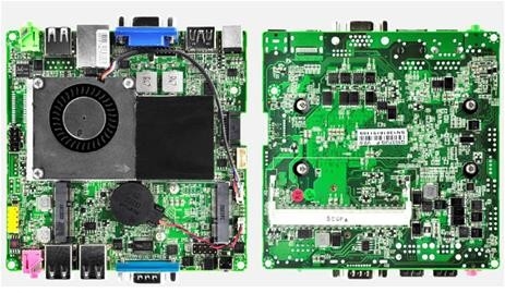 120x120mm Mini PC Motherboard Intel 1037U 2 Core 1 X Interfaccia HDMI 1 X Connessione VGA