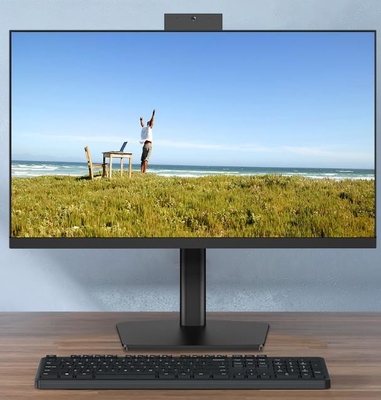 Desktop pc 23,8&quot; del touch screen AIO di cavalli vapore DDR4 RAM Support Dual HD 2,5&quot; SSD M.2