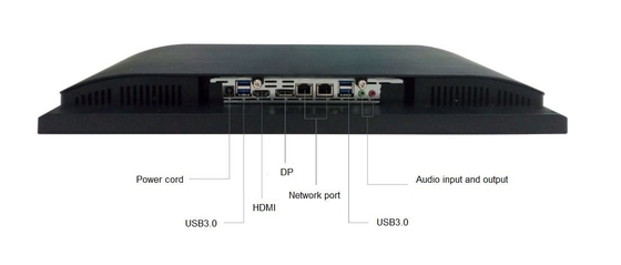 Desktop pc sottile 23,8&quot; del monitor AIO SSD 2,5&quot; di sostegno M.2 HD normale Msata HD 1920x1080