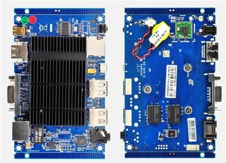 OEM UEFI Motherboard per Mini PC industriali Intel Z3735 4 Core Storage 32G EMMC