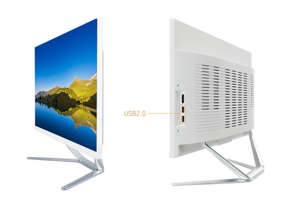 Computer all-in-one touch screen con 128G M.2 SSD e base di supporto regolabile