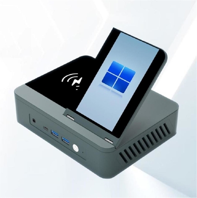 Nero/Argento 0.3Kg Mini PC Desktop Host 128G Storage Con Wifi/CPU/OS aggiornabile